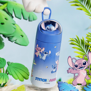 Stitch Children's Water Cup Thermos Cup High-Looking School Special Portable Direct Drinking Cup Cute Primary School Student Cup