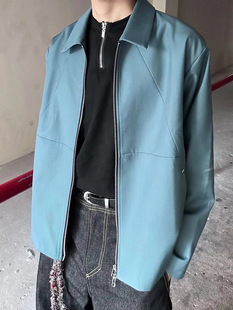 American Style High Street cleanfit Short Jacket Men's Spring and Autumn Fashion Brand High-end Lapel Jacket Baseball Jacket