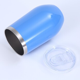 Yiyan cross-border foreign trade 16oz eggshell Cup double-layer vacuum 304 stainless steel insulated U-shaped red wine egg cup