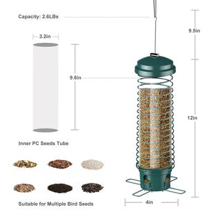 Squirrel Proof Bird Feeders 2024 new outdoor hanging bird feeder wrought iron craft