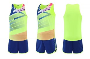 Fast wholesale competition clothing student track and field clothing printed new couple track suit men's and women's sports suit