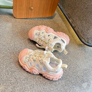 Children's Outdoor Hiking Hiking Shoes 2025 Summer New Girls Breathable Sandals Korean Style Boys Soft Sole Casual Shoes