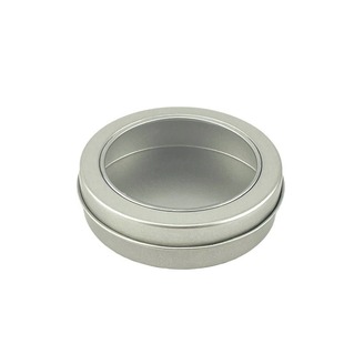 Factory spot wear nail storage iron box round window buckle sugar cake tin fingertip top iron box