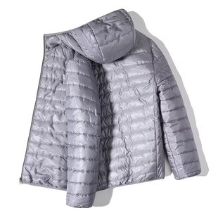 Vertical Collar Hooded Feather Cotton-padded jacket Men's Autumn and Winter Lightweight Middle-aged and Young People's Broken Code Brand Handling Short plus size