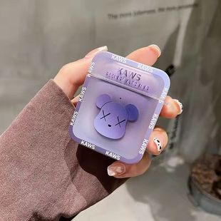 AirpodsPro2 градиент насилия медведя airpods1/2/3 поколения защитный чехол Apple Bluetooth наушники пять поколений