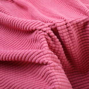 190g in stock fleece jacquard sofa fabric corn grain plaid stretch cloth draw chair cover flannel fabric China