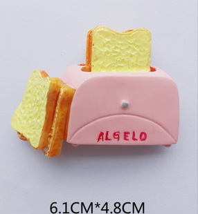 Imitation European-style High-end Food Resin Refrigerator Magnetic Egg Bread Three-dimensional Creative Tomato Lobster Bread Maker
