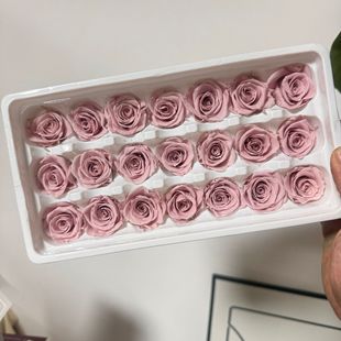Высокое качество класса B вечный цветок роза 2-3 см Роза целая коробка цветов DIY Материал Упаковка автомобиль подвесной цветочный материал 20 цветов