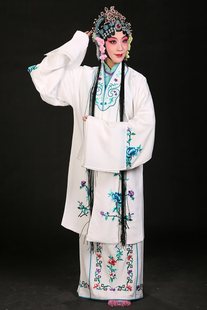 Peking Opera Female Hua Dan Opera Costume Ancient Costume Chinese Style Performance Costume Tsing Yi Water Sleeve Dance Practice Costume Female Dressing