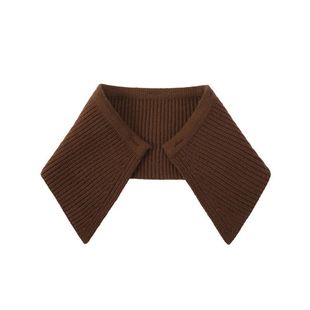 Fake Collar Autumn and Winter Korean Style Elegant Wool Lapel Western Style Warm Decorative Down Jacket Anti-Dirty Removable Square Collar