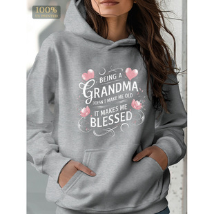 Толстовка с капюшоном Cozy Everyday, Grandma Blessings Women's Hoodie - Casu