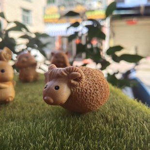 Thuja Wood Carving Cute Small Animal Zodiac Creative Ornaments Desktop Decoration Crafts Pendant Handlehold
