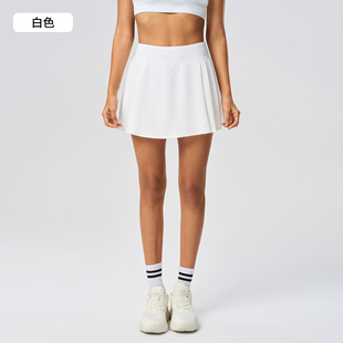 New Style Lined Anti-running Sports Tennis Skirt Loose Breathable Quick-drying Yoga Shorts with Pocket DSS064