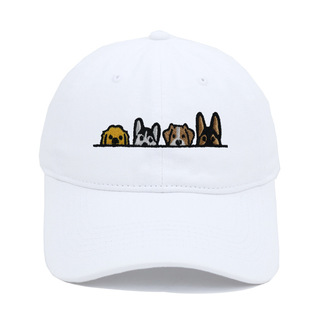 Cross-border cute pet dog embroidery baseball cap husky cartoon creative cap spring and summer washing sun hat