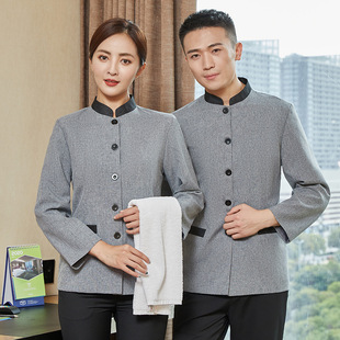 Property cleaning work clothes long sleeve autumn and winter hospital cleaning aunt cleaner work clothes men's large size