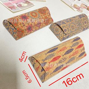 Высокое чувство китайского стиля футляр очки футляр японский портативный антистрессовый стиль стиль ретро удлиненные солнцезащитные очки чехол для хранения