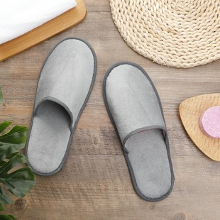 Five-star linen disposable slippers hotel special hotel cotton linen non-slip home hospitality thickened slippers