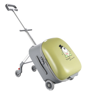 QBOX Luggage Case Children Can Mount Lazy Walking Baby Artifact Can Board Boys and Girls Baby Trolley Suitcase