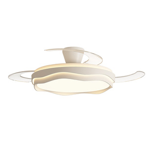Fan lamp living room lamp bedroom lamp modern simple invisible silent dining room ceiling fan lamp ceiling fan integrated lamp