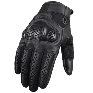 Motorcycle Gloves Motorcycle Off-road Anti-fall Joint Protection Wear-resistant Non-slip Five-finger Touch Screen Tactical Riding Leather Gloves