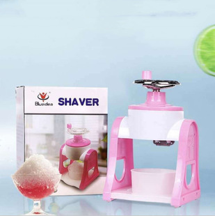 Hand ice shaving machine manual fruit smoothie machine mini household small ice crusher cotton ice machine sand ice in stock
