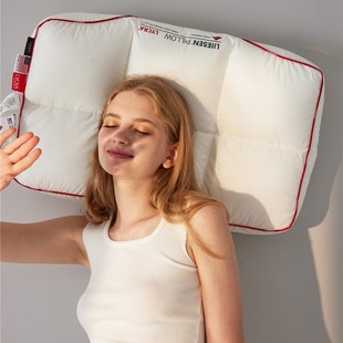 Simple Style Cotton Class A Lycra Multi-Function Side Sleeping Pillow Comfortable Neck Pillow Core Pillow Household Moya Style