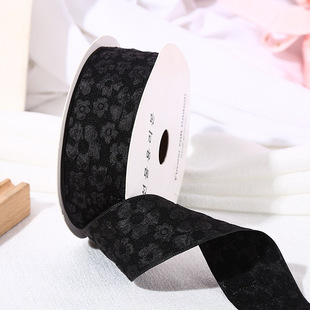 Three-dimensional relief small flower ribbon diy bow bouquet ribbon pleated flower shop flower packaging materials wholesale