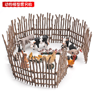 Cross-border simulation ranch horse farm poultry animal farm fence model fence fence scene sand table decoration ornaments