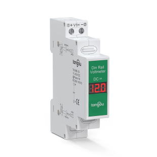 DC11V-310V вольтметра постоянного тока интеллектуальный светодиодный цифровой дисплей направляющие для установки цифровых вольтметров через границы