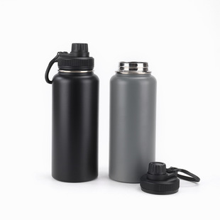 Cross-border 304 stainless steel thermos cup large capacity space pot double vacuum sports kettle outdoor riding water cup