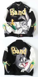 Cross-border 2024 Autumn New Jacket Amazon Motorcycle Style Color-matching Embroidery Casual Loose American Windbreaker Jacket