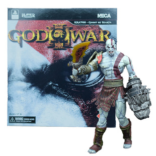 NECA God of War Kratos Figure with You Return to Heat Blood God of War World - Medusa Head Double Blade Axe