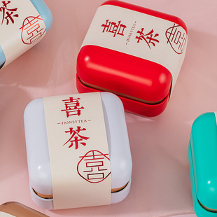Свадебный чай Маленькая железная банка с ручной подаркой Dahongpao Rose Tea FRUBLUEFEDUWA Little Red Book Рекомендация практична