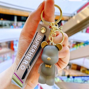Net Red Creative Nordic Bear Key Chain Small Gift Wholesale Couple Bag Pendant Car Keychain Accessories