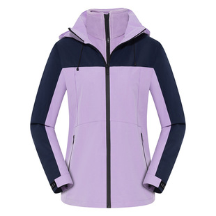 Outdoor Charge Clothes Men's and Women's Three-in-One Detachable Two-Piece Warm Winter Waterproof Windproof and Moisture Permeable Work Clothes