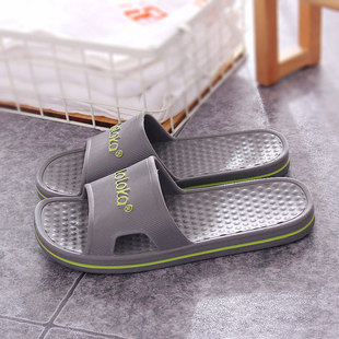 Wholesale lulujia slippers men's summer home indoor thick bottom non-slip bathroom slippers home women's shoes men
