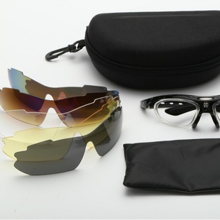 Bicycle 0089 riding glasses polarized windproof outdoor glasses five lens suit can be equipped with myopia glasses
