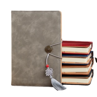 Wholesale A5 Notebook stationery Chinese style tassel with simple business office meeting minutes trendy retro