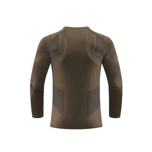 Factory direct approval of 2024 autumn and winter long sleeve tight crew neck mountaineering sports T-shirt fitness milk silk high elasticity quick drying