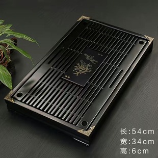 Solid Wood Tea Tray Household Kung Fu Tea Set Tray suit Simple Bamboo Drawer Type Storage and Drainage Tea Table Tea Sea small size