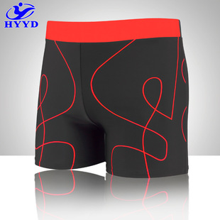 New fashion quick-drying swimming trunks men's solid color Beach men's boxer swimming trunks factory direct wholesale
