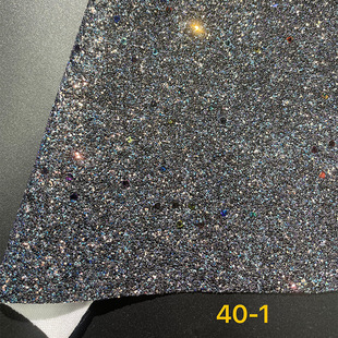 Factory supply laser PU leather fabric colorful glitter multicolor artificial leather cross-border luggage handbag packaging leather