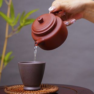 Yunlin Yixing Zisha Pot Raw Ore Dahongpao Classic German Bell Pot Home Kung Fu Teapot Tea Set Gift 240cc
