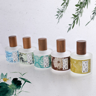 Chinese Style National Tide Series Women's Perfume Fresh and Natural Daughter Pavilion Fragrance 50ml Lasting Light Fragrance Support for Hair