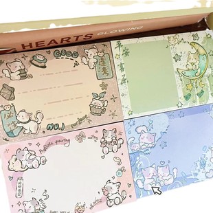 Ins Cartoon Cute Cat Notepad Small High-value Message Notepad Simple Notepad Student Office