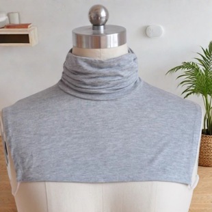 White Modal High Collar Fake Collar Children's Fake Collar Spring Base Pile Collar Collar Winter Neck Cover Neck Scarf Men