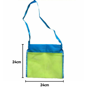 Cross-border Summer Children's Beach Mesh Bag Large Toy Storage Bag Sand Digging Tools Mesh Beach Bag Mesh Beach Bag