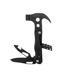 Cross-border Hot-selling Multi-function Hammer Outdoor Camping Multi-function Hammer Portable Hammer Clamp Car-mounted Defense Emergency Hammer
