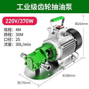 Zhuomeng self-priming stainless steel oil pump 220V380V gear high viscosity engine oil diesel edible oil hydraulic oil