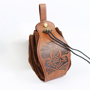 Medieval Viking Belt Belt Bags Faux Leather Arm Bearers Renaissance Accessories Viking Clothing Leather Wristbands